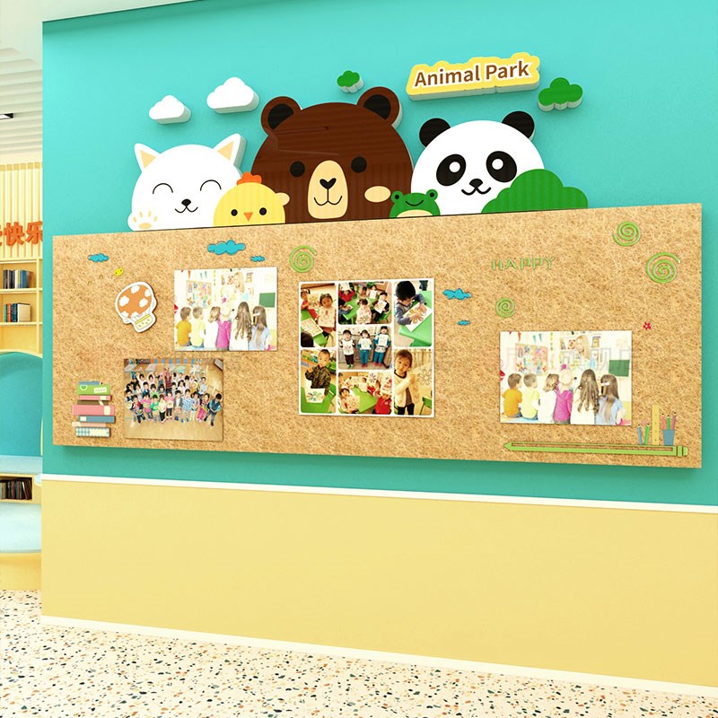 毛毡板照片展示墙贴面互动钢琴行音乐教室装饰文化布置幼儿园环创