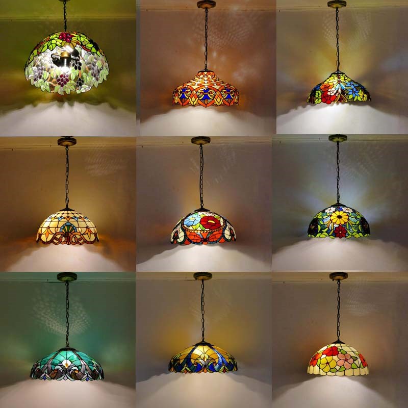 北欧复古酒吧灯具餐厅玻璃咖啡馆美式乡村书房客厅升级带射灯吊灯