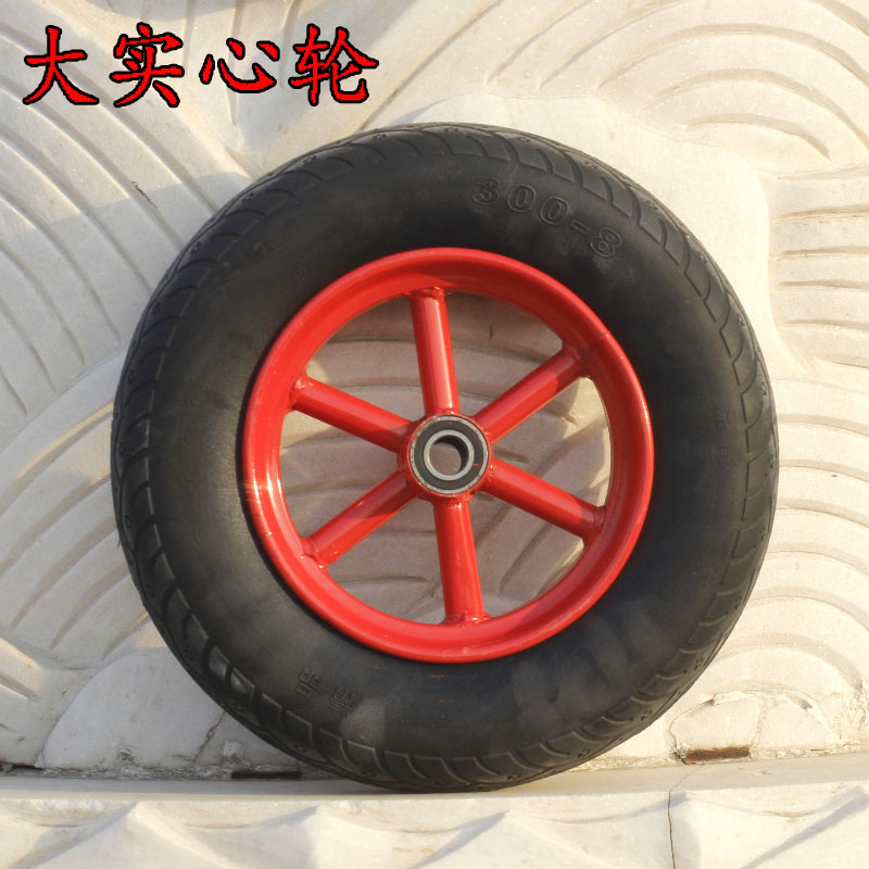 独双轮农用小推车工地单轮手推车推沙泥土花园斗车垃圾搬运车配件