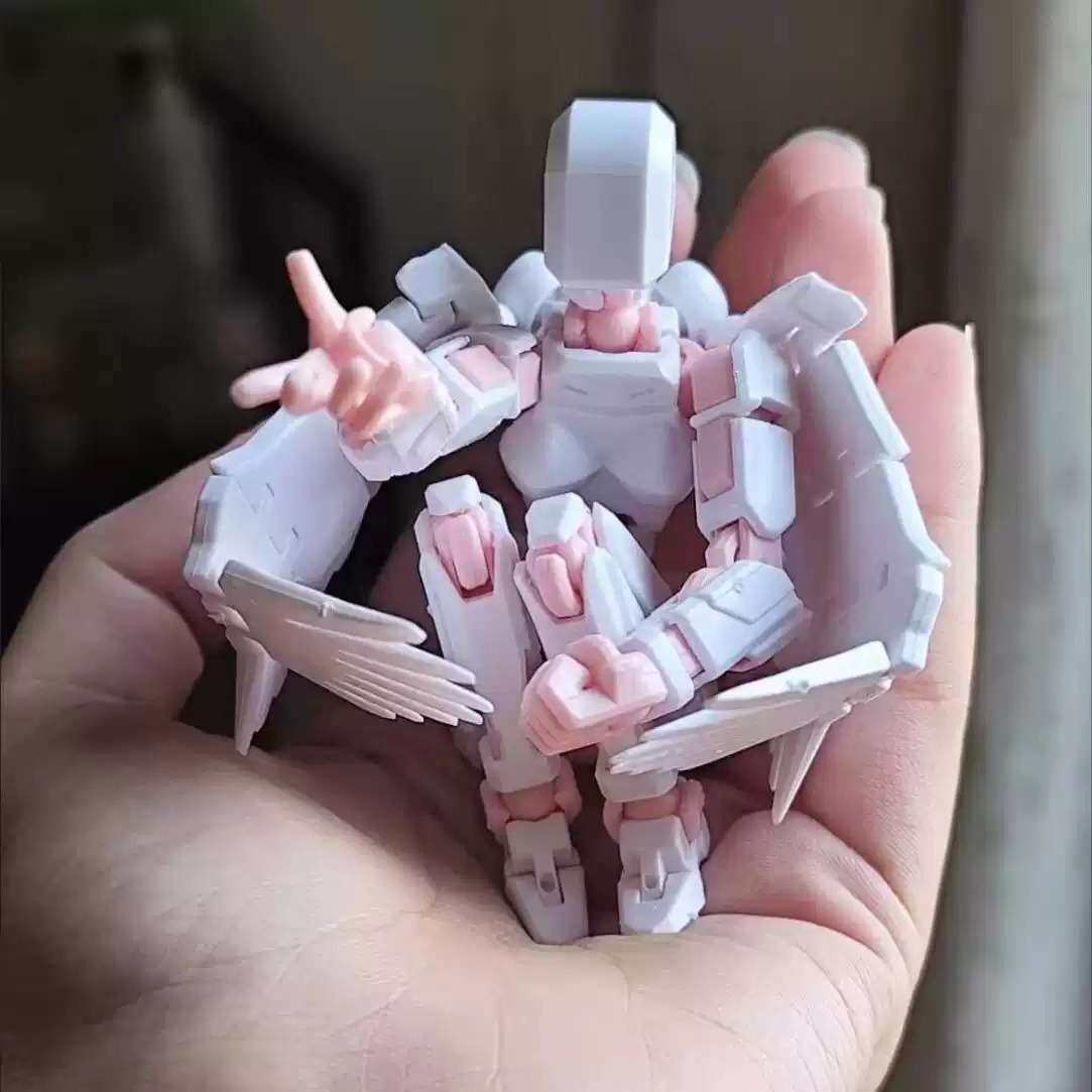 3D打印全关节可动幸运13女手办带