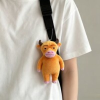 牛来挂件可爱小牛毛绒玩偶电影周边学生书包挂饰钥匙扣送朋友礼物