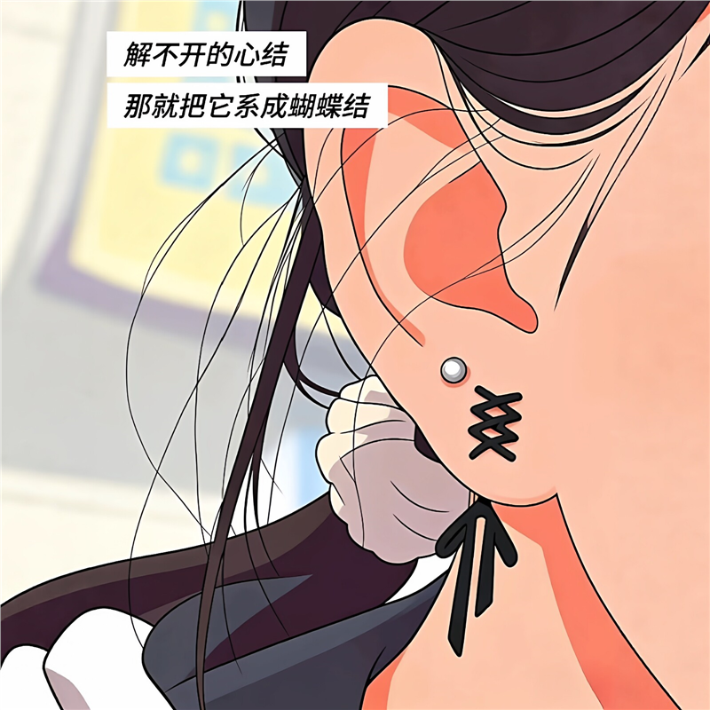 蝴蝶结丝带S925银针耳针暗黑风