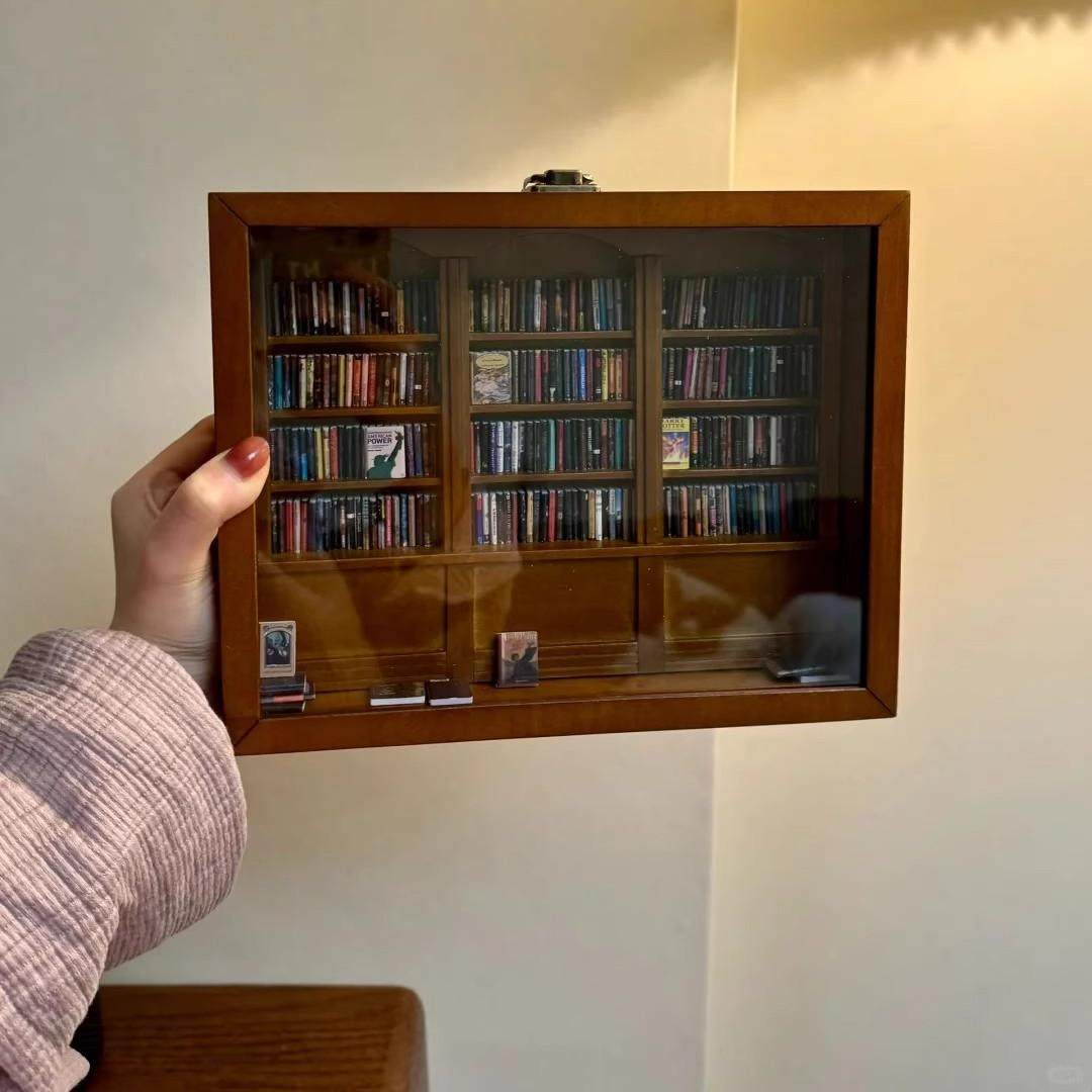 解压抗焦虑书架微型摆件创意diy
