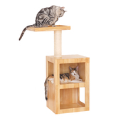 松木猫爬架剑麻柱加粗猫树小型夏双层猫窝木爬猫架豪华猫跳台猫架