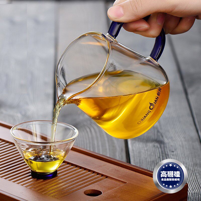 创典公道杯玻璃加厚耐热日式功夫茶具配件茶漏套装过滤匀杯分茶器