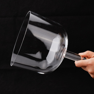 手持颂钵水晶玻璃钵采耳瑜伽冥想减压全套钵标准音梵音钵手工钵盂