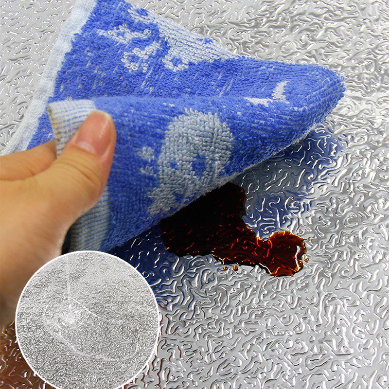 自粘铝膜防油贴纸厨房灶台面耐高温衣柜子防潮防水锡箔纸防霉墙贴