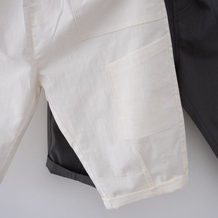 新款 薄款 洋气百搭2023秋季 男童直筒长裤 儿童裤 子宝宝宽松休闲裤