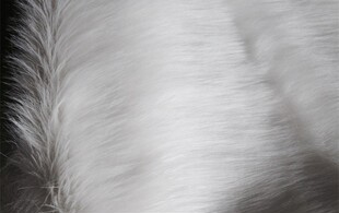 高档加厚长毛绒布料 拍照背景橱柜玩具7cm毛长 纯白长毛毛柜台布