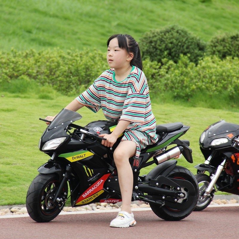 49CC炫酷小趴赛儿童燃油摩托车机车成人二冲四冲燃油电动车小跑车