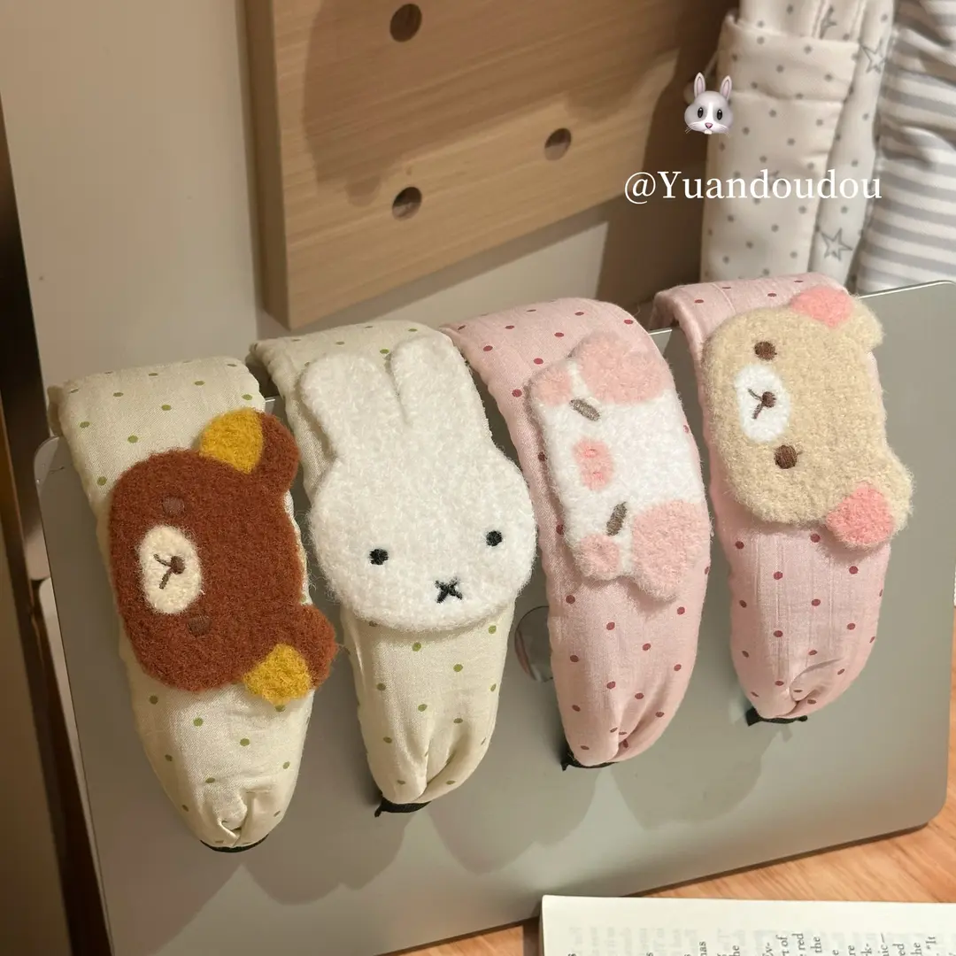 日系古早波点小猪猪米菲兔发箍