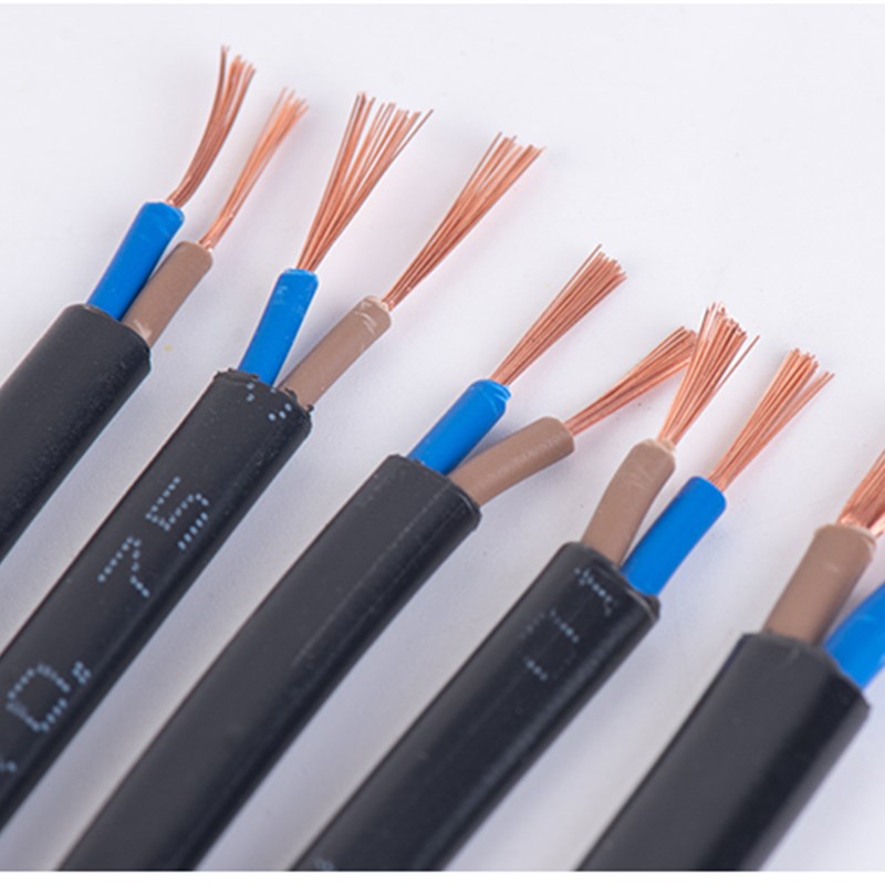 纯铜扁形2芯护套线0.50.751.52.5平方rvvb平行线电线软Z电缆电源