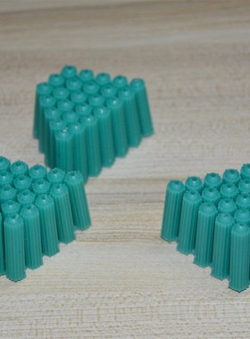 蓝色6X29塑料膨胀管6mm6厘胶塞加硬型涨塞墙塞胀塞胶粒M6