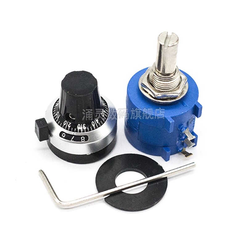 精密多圈绕线电位器3590S-2-103L 502L 104L 1K5K10K100K刻度旋钮