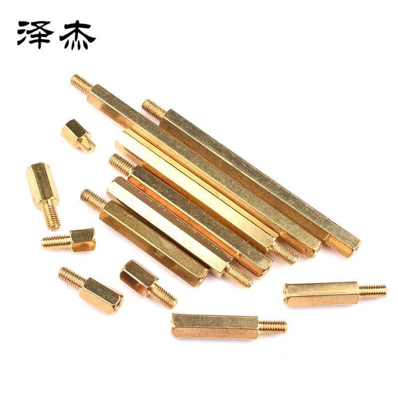 六角铜柱双通M4*6/7/8/10/12/15/20/25/30/35/40/45/50/55/60+6mm