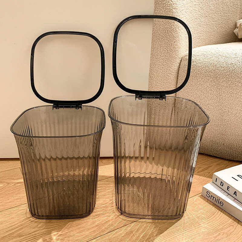 透明垃圾桶家用客厅轻奢厨房厕所卫生间大号卧室办公室纸篓卫生桶,家庭/个人清洁工具,垃圾桶,淘宝优惠券,粉丝福利购,淘宝优惠卷