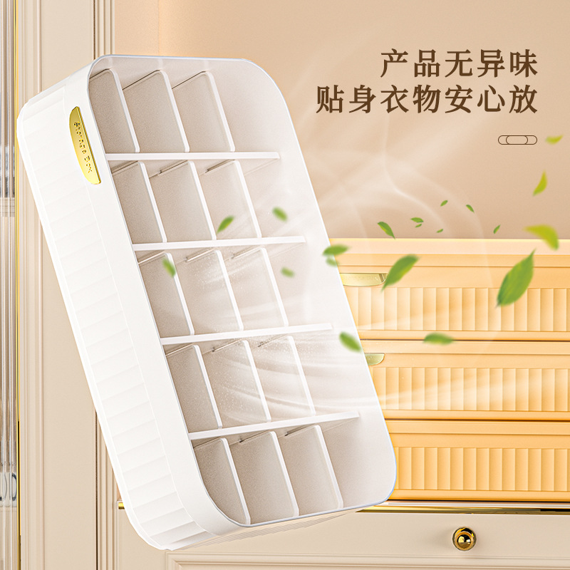 新品收纳盒内裤内衣三件套衣柜收纳箱家用抽屉式分格整理箱家用神