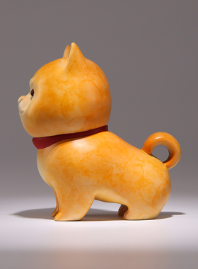 全铜狗摆件《旺财》礼物送女友客厅桌面治愈装饰品工艺品忠犬八公