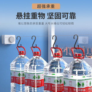 免打孔304不锈钢隐形晾衣绳户外室内可伸缩晒晾衣神器阳台晾衣架