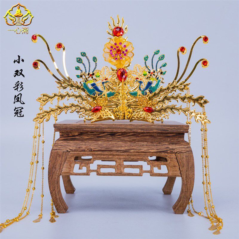 神像佛衣披肩头冠凤冠霞帔佛像帽子披风龙冠头饰佛像专用配饰品