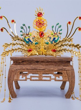 神像佛衣披肩头冠凤冠霞帔佛像帽子披风龙冠头饰佛像专用配饰品