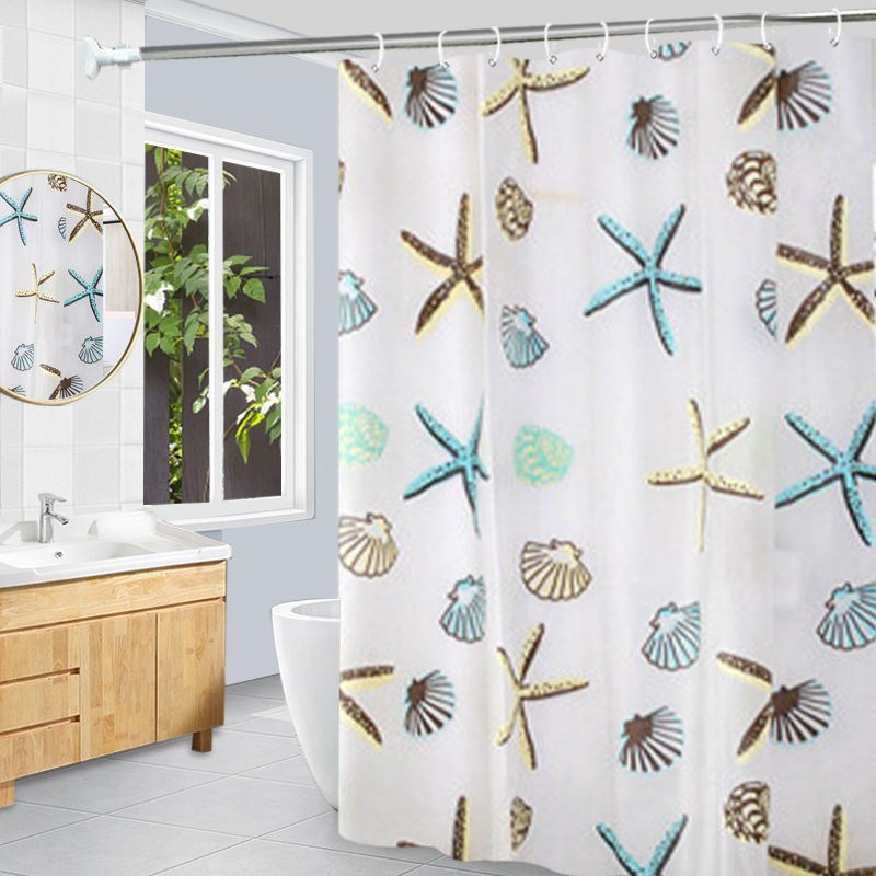 BatLhroom shower curtain water-repellentr cloth set bath b