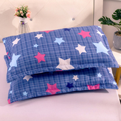 单人枕头护颈椎低枕助睡眠枕芯带枕套一对家用学生宿舍男小整头软