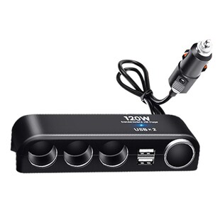 车载点烟器转接口汽车货车扩展USB插头充电器取电孔分线器转换器