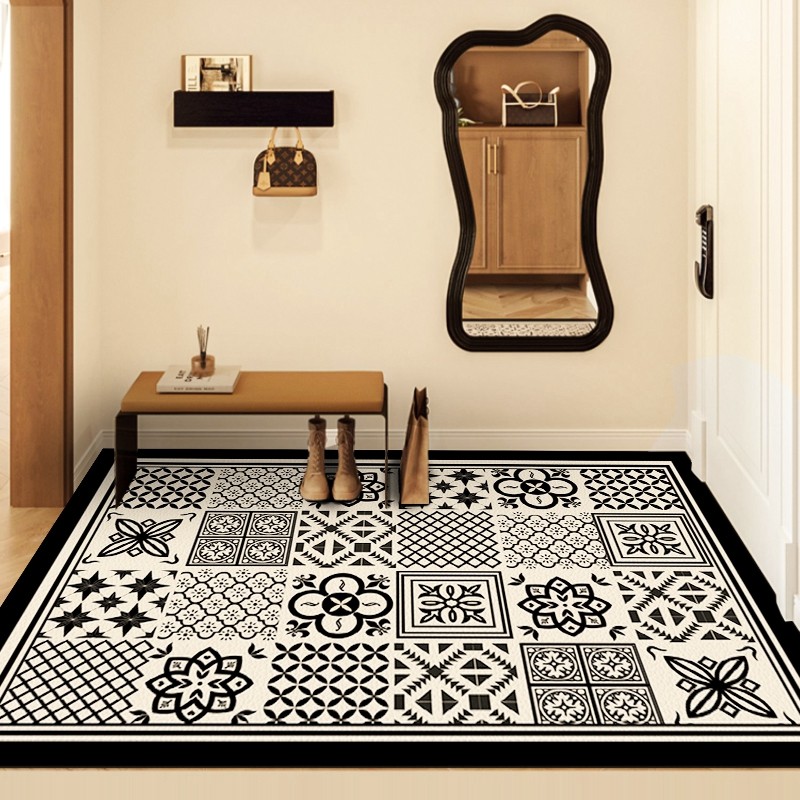 美式高级感入户地垫门垫门口进门pvc可擦免洗裁剪客厅皮革地毯,居家布艺,家用脚垫,淘宝优惠券,粉丝福利购,淘宝优惠卷