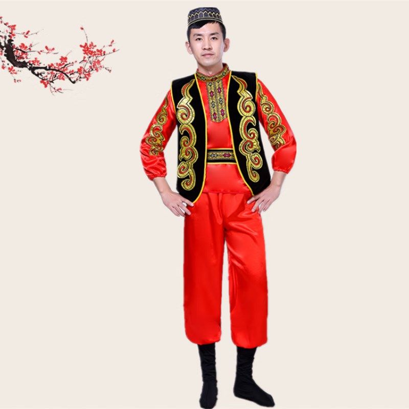 致臻男神新疆维吾尔族服装男少数民族演出服哈萨克族艺考舞蹈表演