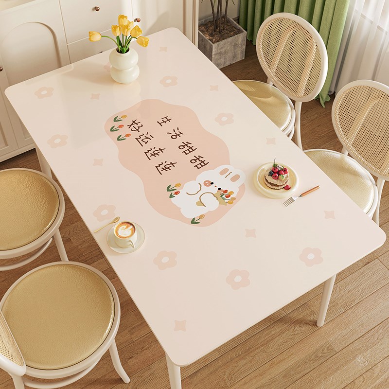 餐桌垫防油防水pvc软玻璃轻奢高挡2023年新款家用桌面垫免洗防烫