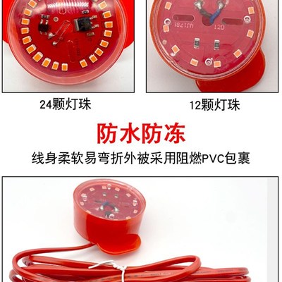 节日大红灯笼LED灯灯笼伴侣配件2米4米6米新年家用LED灯红光灯