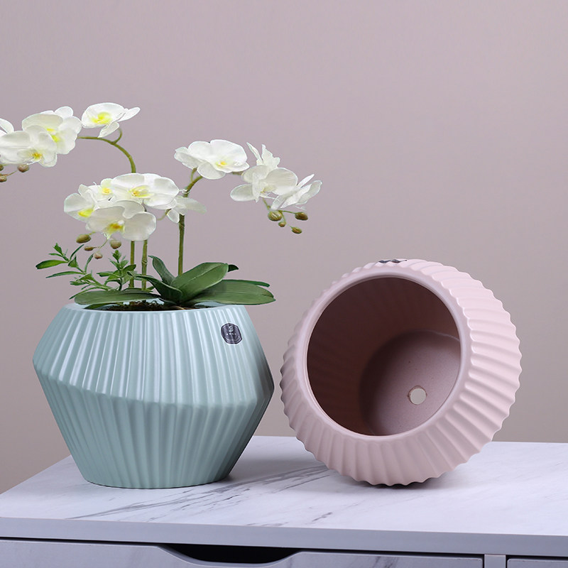 大号陶瓷花盆新款北欧风格小清新创意个性盆栽绿萝蝴蝶兰专用花盆