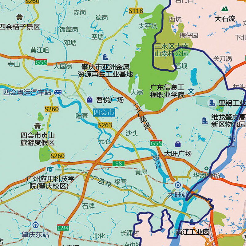 2026新款珠三角地图贴图办公室挂图高清壁贴超大装饰画定