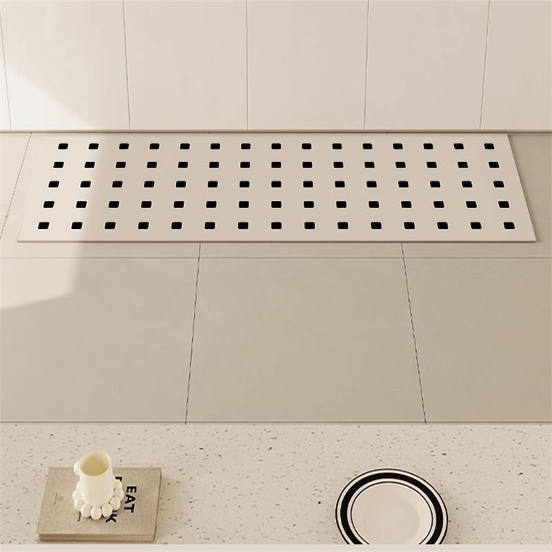 厨房地垫防水防油皮革软垫家用地面防滑耐脏脚垫门口进门玄关地毯