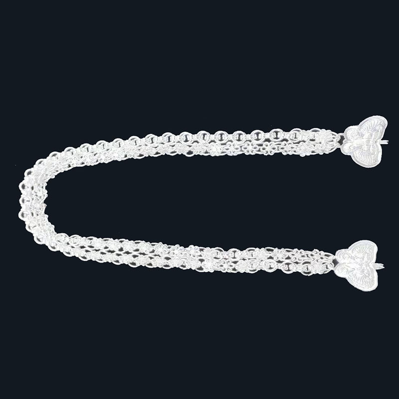 布依族苗族侗族水族银饰银帽民族服装配饰舞台苗族妇女服装围腰链