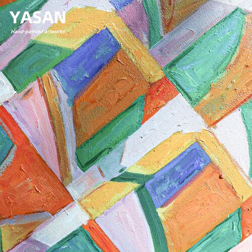 YASAN 纯手工抽象油画色块艺术无框画客厅大幅装饰画卧室高端挂画