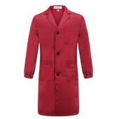 蓝大褂工作服长款 防尘耐脏罩衣长罩衣男定制 仓库车间劳保大褂长袖