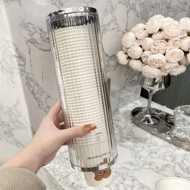 网红取杯器磁吸放一次性杯子高颜值纸杯架桶饮水机挂墙小号置物架