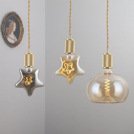 爱迪生led灯泡E27大螺口大灯泡龙珠泡复古仿钨丝灯暖白黄光装饰