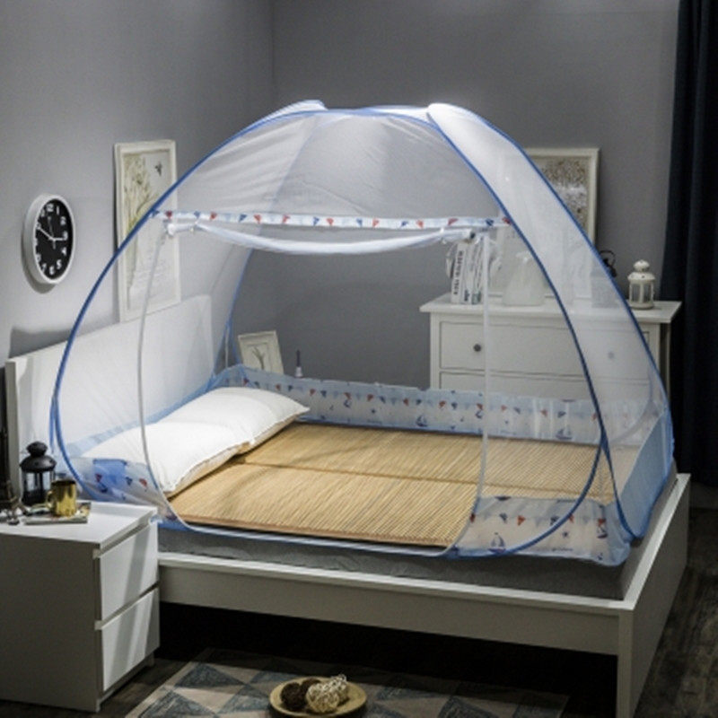 新款学生蚊帐免安装蒙古包加密 上下铺1.2m/1.5/1.0米床单人宿舍