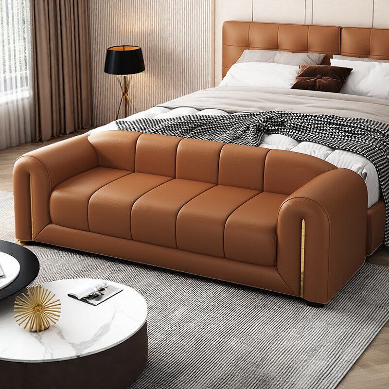 意式床尾凳卧室床前凳放衣床边凳衣帽间服装店美容院长条凳小沙发