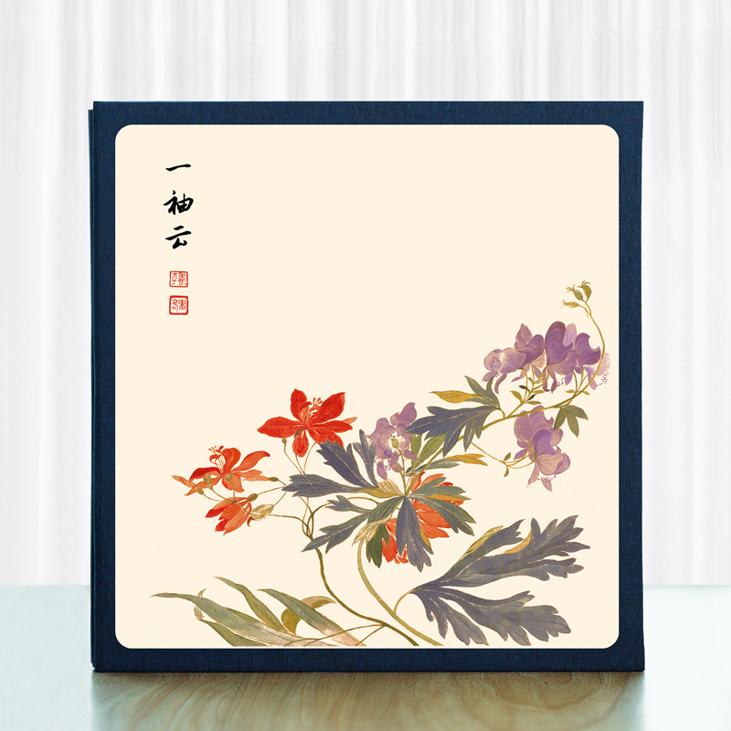 古风中式中国风覆膜自粘式拍立得毕业情侣闺蜜相册 diy手工纪念册
