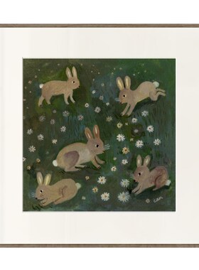 丘山生活 小众艺术装饰画 民宿咖啡馆小清新风格挂画卧室玄床头画