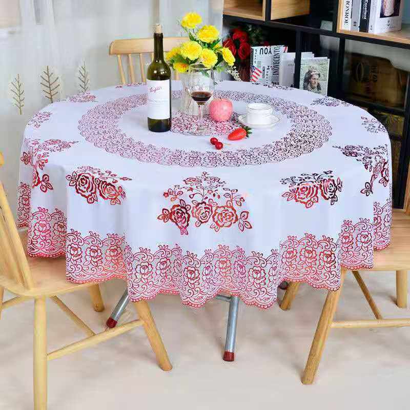 防水大圆桌布圆餐桌布防水防油防烫免洗pvc圆形台布家用圆垫北欧,居家布艺,桌布,淘宝优惠券,粉丝福利购,淘宝优惠卷