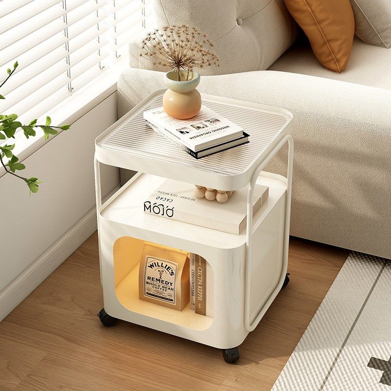 客厅小推车沙发边柜小户型家用玻璃铁艺茶几卧室床头柜可移动边几,住宅家具,移动边几/推车,淘宝优惠券,粉丝福利购,淘宝优惠卷