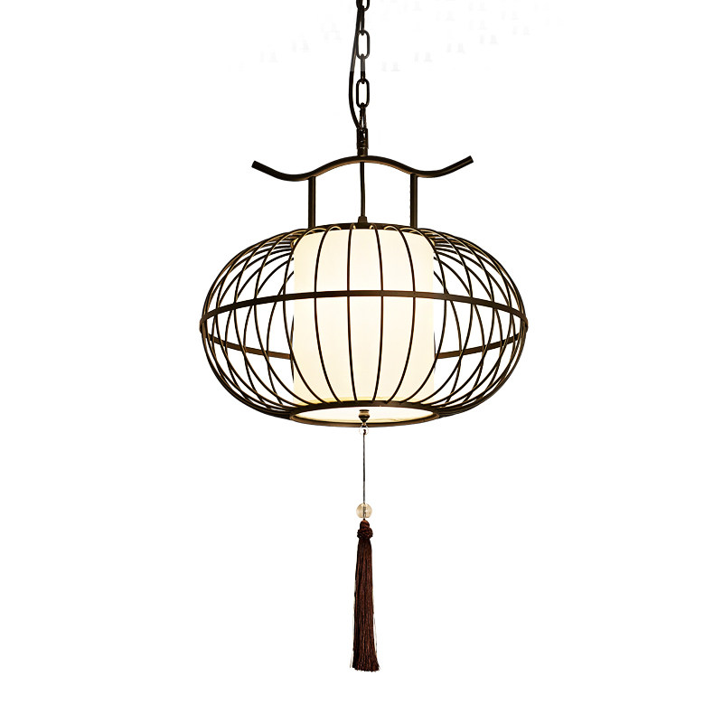 新中式复古铁艺鸟笼吊灯仿古阳台酒店餐厅火锅店茶楼灯具,家装灯饰光源,客厅吊灯,淘宝优惠券,粉丝福利购,淘宝优惠卷