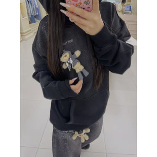 雨天水洗连帽衫 26春夏新款 复古套头卫衣Rainbow集合店 MARZO 13DE