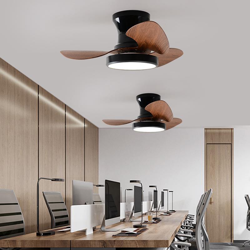 直销新款202新款风扇灯儿童房卧室餐厅办公场所吸顶超薄电扇灯跨