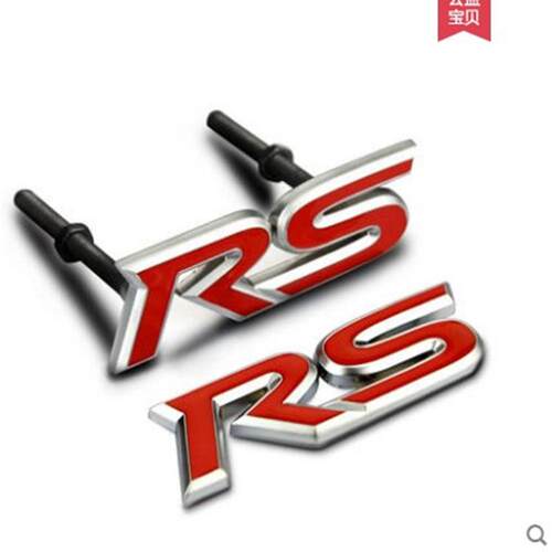 新款直销汽车中网RS改装标 中网标金属车标 个性车贴 车尾装饰车